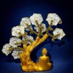 Buddha Tree Showpiece with Evil Eye Flowers for Home & Office Decor - Image 3