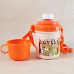 Lovely Cartoon Printed Plastic Cup with Lid (Approx. 350 ML, 1 Pc) - Image 3
