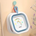 Space-Saving Foldable Baby Wash Basin, Lightweight & Easy to Clean 28×28 Cm) - Image 5