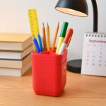 Officemate Pen Stand – Tri-Section Desk Organizer Stationery, Pens, Office Supplies - Image 6