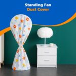 Flower-Printed Fan Cover - 1 Pc, 130x26 Cm - Image 3