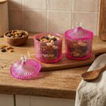 Plastic Luxury Transparent Dry Fruit Storage Jars  (2 Pc) - Image 3