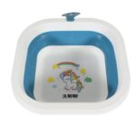 Space-Saving Foldable Baby Wash Basin, Lightweight & Easy to Clean 28×28 Cm) - Image 4