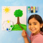 Watercolor Paint Set with 8 Vibrant Colors, Brushes, and Palette - Image 3