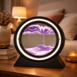 LED Sand Art Motion Lamp for Home Decor, Rotating Landscape Table Lamp (1 PC ANY COLOR) - Image 4