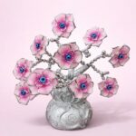 Pink Evil Eye Flower Tree Showpiece for Home Decor & Positive Energy - Image 3