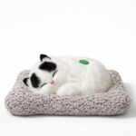 Sleeping Cat Soft Plush Toy Cushion for Desk, Car Dashboard & Home Decor - Image 3