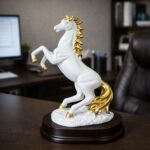 Rearing Horse Decorative Showpiece with Metallic Accents for Home & Office Decor - Image 6