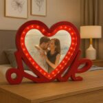 Heart Shape LED Photo Frame with Love Stand for Romantic Gifts