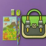 Kids Dinosaur Stationery Set with Notebook, Pencil, Eraser & Sharpener - Image 2