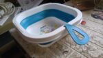 Space-Saving Foldable Baby Wash Basin, Lightweight & Easy to Clean 28×28 Cm) - Image 7