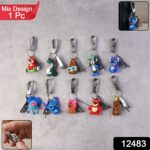 Mix Design Cartoon Nail Cutter Keychain with Mini Nail Clipper (1 Pc) - Image 2