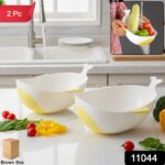 Plastic Rice Pulses Fruits Vegetable Noodles Pasta Washing Bowl and Strainer (2 Pc) - Image 2