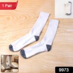 White & Grey Comfort Long Socks (1 Pair) - Image 2