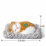 Sleeping Orange White Cat Car Dashboard Plush Cute Soft Toy Showpiece Decor - Image 5