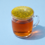 Yellow Glitter Resin Tea Coaster for Cup & Mug ( MUG NOT INCLUDED) - Image 3