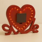 Heart Shape LED Photo Frame with Love Stand for Romantic Gifts - Image 3