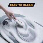 Oval Bathroom Mat – Waterproof Quick-Dry Floor Mat Blue - Image 3