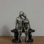 Romantic Couple Sitting Showpiece for Home Decor & Gift - Image 2