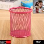 Metal Mesh Pen Holder for Desk (1 Pc): Pen Stand, Pencil Organizer, Stationery - Image 2