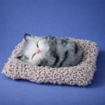 Cute Sleeping Cat Car Dashboard Decor Soft Plush Showpiece - Image 5