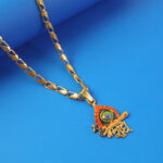 Shree Krishna Morpankh Devotional Pendant with Designer Chain - Image 6