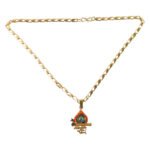 Shree Krishna Morpankh Devotional Pendant with Designer Chain - Image 5