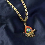 Shree Krishna Morpankh Devotional Pendant with Designer Chain - Image 7