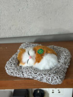 Sleeping Orange White Cat Car Dashboard Plush Cute Soft Toy Showpiece Decor - Image 6
