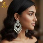 Heart-Shaped Pearl Drop Earrings For Women And Girls - Image 6