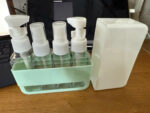 Green Travel Sub-Bottle Dispenser with Pump & Spray Bottles for Toiletries - Image 5