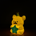 Cute White Bear Holding Blue Star – Adorable Mini Desk Decor | Kids Gift Figurine - Image 3