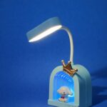 Cute Blue Lucky Cartoon LED Desk Lamp for Kids with Adjustable Neck Light - Image 2