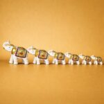 White Elephant Showpiece Set for Home Décor, Lucky Elephant Figurines - Image 4