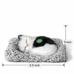 Sleeping Black White Cat Car Dashboard Plush Cute Soft Toy Showpiece Decor - Image 4