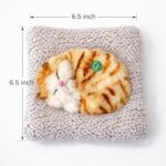 Sleeping Cat Soft Plush Toy Cushion for Car Dashboard, Desk & Home Decor - Image 5