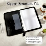 Executive Zipper Document File Folder with 20 Clear Sleeves for Office & Conference - Image 4