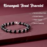 Karungali Bead Bracelet with Silver Finish Links for Daily Wear - Image 4