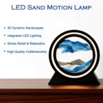 LED Sand Art Motion Lamp for Home Decor, Rotating Landscape Table Lamp (1 PC ANY COLOR) - Image 5