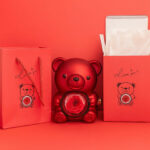 Red Teddy Bear With Eternal Rose Gift Box | Romantic Love Gift for Her & Couples