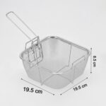 Stainless Steel Deep Fryer Basket with Long Handle (1 Pc) - Image 7