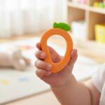 Mango-shaped silicone baby teether - Image 4