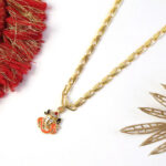 Lord Ganpati Devotional Pendant with Designer Chain - Image 3