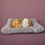 Sleeping Cat Plush Toy with Cushion for Car Dashboard, Home and Desk Decor - Image 4
