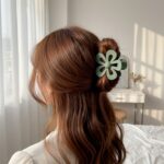 Flower Shaped Hair Claw Clip – 1 Pc - Image 3