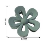 Flower Shaped Hair Claw Clip – 1 Pc - Image 4
