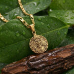 Lord Hanuman Coin Style Devotional Pendant with Chain