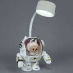 Robot Astronaut LED Desk Lamp with Pencil Sharpener, USB Rechargeable - Image 2