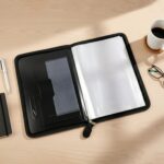 Executive Zipper Document File Folder with 20 Clear Sleeves for Office & Conference - Image 2