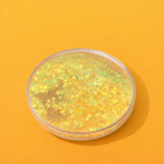 Yellow Glitter Resin Tea Coaster for Cup & Mug ( MUG NOT INCLUDED)